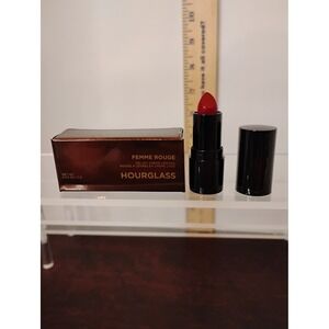 Hourglass Femme Rouge Velvet Creme Lipstick Red 0.03oz 1g Mini Travel Size NIB